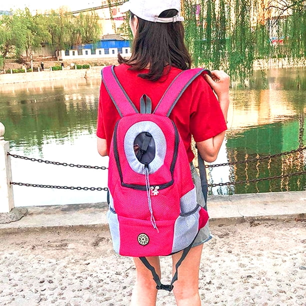 Mochila porta mascotas para perros y gatos, bolsa de viaje para perros pequeños, bicicleta, senderismo al aire libre