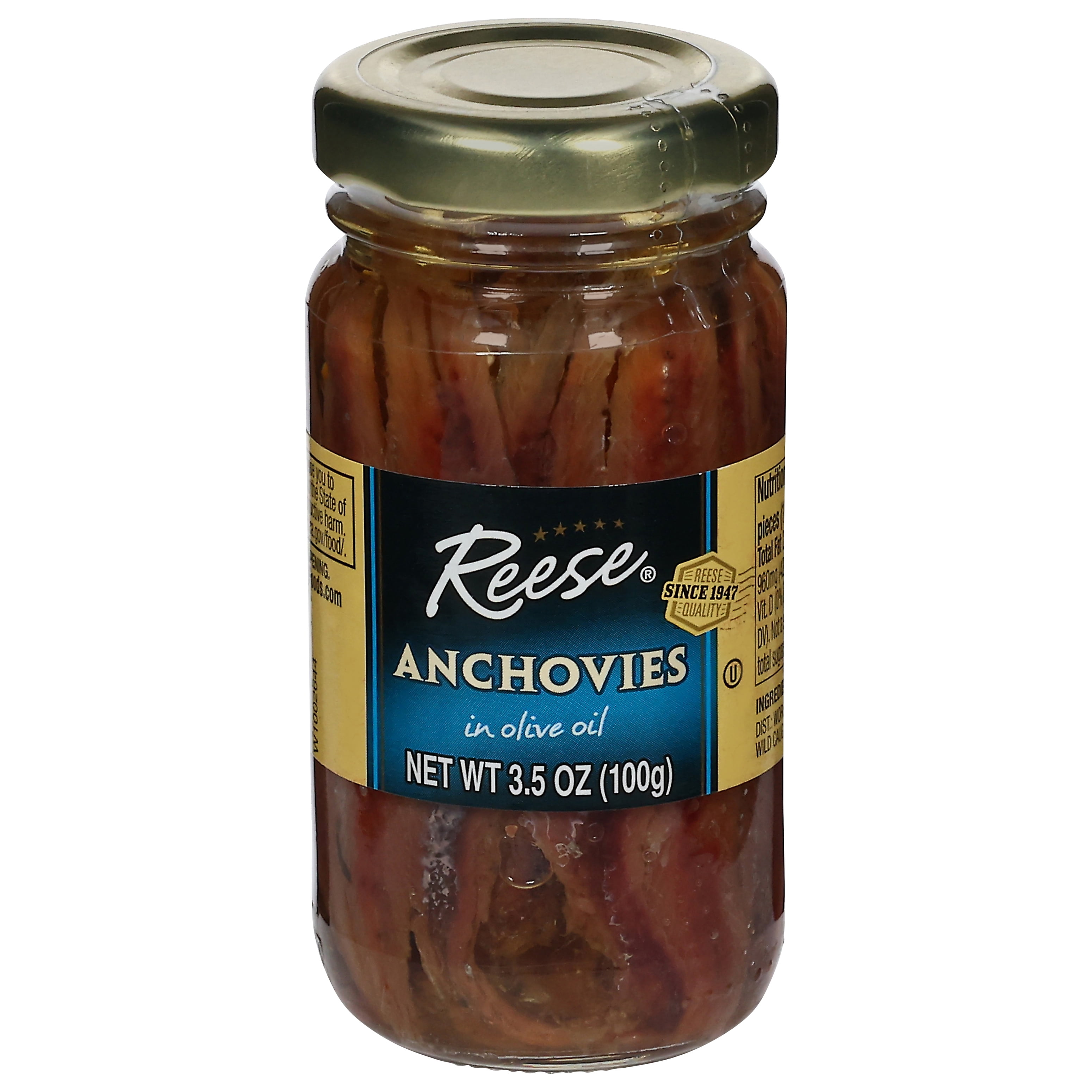 Reese Anchovies in Olive Oil, 3.5 oz