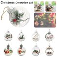 thumbnail image 3 of Muyoka Bolas de adornos transparentes Bola de plástico rellenable de 80 mm Adornos Bola de adornos de Navidad para árbol de Navidad Navidad Muyoka Hogar, 3 of 7