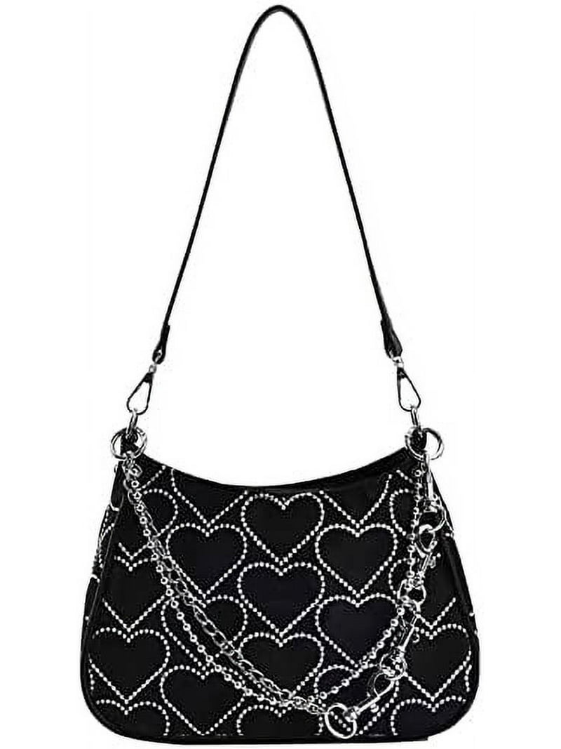 y2k slang hand bag boston hysteric似 pank Y2K Punk Bag Studded PU Leather Handbag for Women Gothic