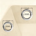 thumbnail image 4 of JIUZHEN Semi Sheer Voile Ombre Curtains Grommet Top Gradient Light Filtering Window Curtains for Living Room Modern Decor, Set of 2 Panels, Taupe, 42 x 63 Inches Long, 4 of 7