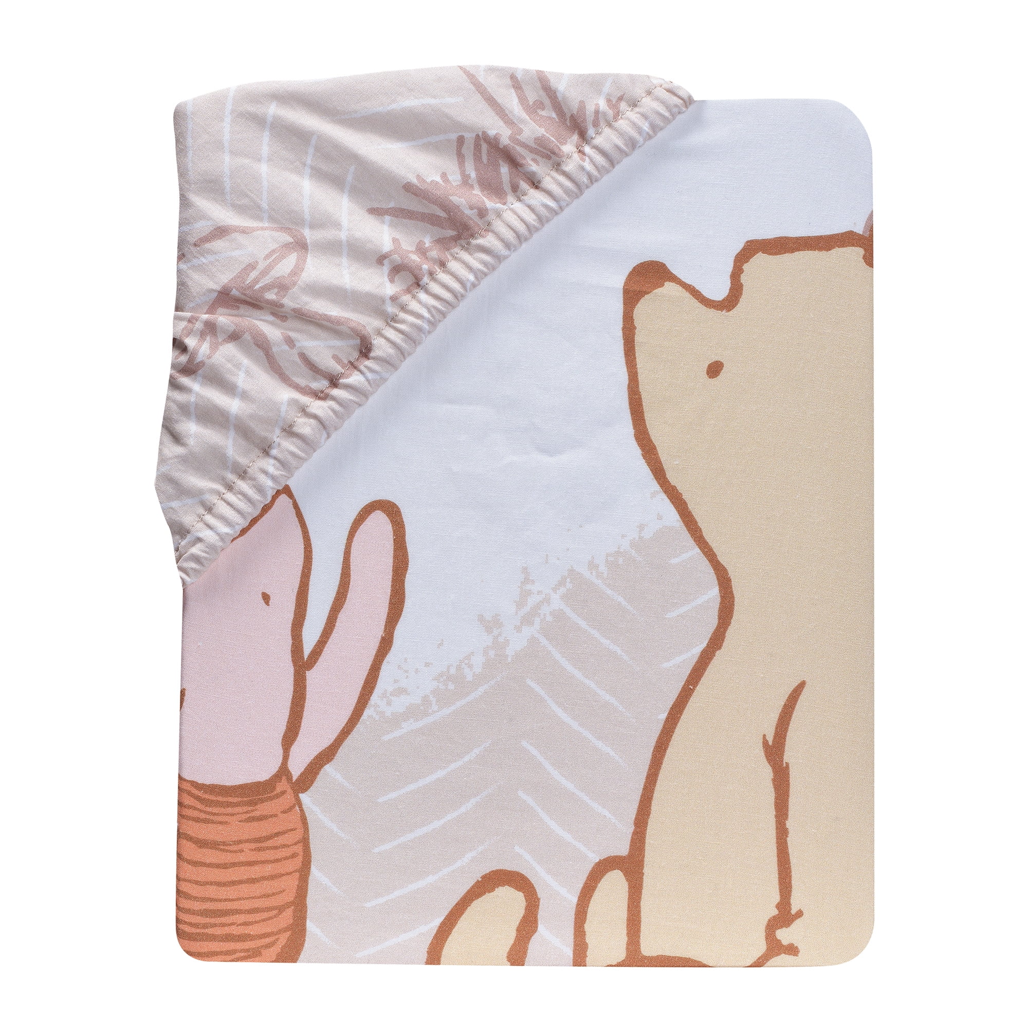 Lambs & Ivy Disney Baby Pooh Bear & Pals Photo Op Cotton Baby Fitted Crib Sheet