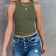 thumbnail image 2 of Camiseta sin mangas para mujer, cuello redondo, tejido, espalda abierta, chaleco sin espalda para uso de verano, 2 of 6