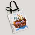 thumbnail image 2 of ABPHQTO Noah'S Ark Cute Cartoon Animals Canvas Bag Reusable Tote Grocery Shopping Bags Tote Bag 14x16 inch, 2 of 2