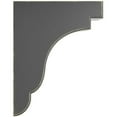 thumbnail image 3 of Ekena Millwork 3 1/2"W x 8 1/2"D x 11"H Bedford Wood Vintage Decor Bracket, Black, 3 of 6