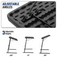 thumbnail image 5 of OSM 22" Adjustable Tilting TV Tray Table Dinner on Bed or Sofa, Comfortable Folding Black Table with 3 Tilt Angle Adjustments, 5 of 8