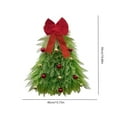 thumbnail image 3 of Handmade Christmas Tree Wreath - Front Door Decor, Festive Ornament, Suitable Christmas Gift for Home Entryway, Porch, Office Door Holiday Decoration, 3 of 7