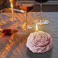 thumbnail image 4 of Ovzne Low Temperature Scented Candle - Wine Red Rose Flower Shaped, Body-Safe Wax For Use, 1 Piece, 4 of 5