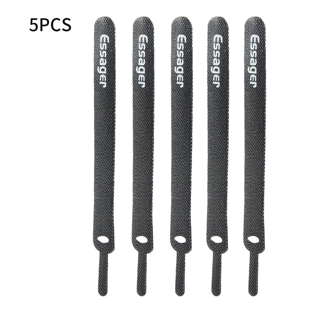 Essager Atadura para cables Cable de alimentación para auriculares Cable para ratón Organizador Correa Soporte de nailon Atadura para cables, 5 piezas Sweethay EL5250-02B