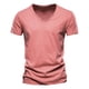thumbnail image 1 of Camiseta informal de manga corta con cuello en V para hombre: poliéster, fácil de combinar con pantalones, para uso diario, tallas S-XXXXXL., 1 of 2