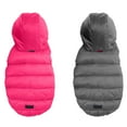 thumbnail image 3 of Pawtitas Reversible Dog Jacket Water Resistant Dog Coat for Cold Weather - Medium Jacket - Pink / Grey, 3 of 9