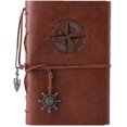 thumbnail image 1 of Leather Journal Notebook,vintage Spiral Notebook Refillable Daily Planner Embossed Travel, 1 of 5