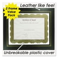 thumbnail image 2 of Leatherette Document Frame, 8-1/2 X 11, Black, Pack Of Two, 2 of 5