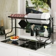 thumbnail image 3 of Gymax Over Sink Dish Drying Rack Adjustable Dish Drainer Kitchen Organizer, 3 of 10