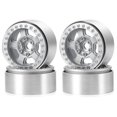 thumbnail image 2 of Baohd Wheel Rims For 1/10 SCX10 Crawler RC Car Accessories Replacement Parts Accessory Silver, 2 of 5