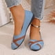 thumbnail image 4 of Xucatan Women's casual shoes, comfortable round-headed flat shoes cowboy uppers, casual shoes suitable for daily walking and work. Gift, 4 of 8