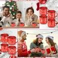 thumbnail image 4 of 8 Pcs Christmas Mugs Sets 12 oz Enamel Christmas Coffee Mugs Bulk Novelty Holiday Cups for Hot/cold Beverages for Home School Office Table Centerpieces Xmas Holiday Party Gift(Green), 4 of 12