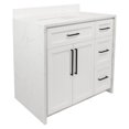 thumbnail image 5 of Palisade 36" Bathroom Vanity with White Cabinet and Engineered Marble Top, 5 of 5