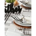 thumbnail image 3 of DII French Stripe Plaid Napkin Set 6 Piece, Black, 20x20", 3 of 5