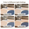 thumbnail image 7 of ODIKA 5'x7' Blue Orange Mid Century Modern Geometric Washable Area Rug Retro Arch Pattern with Circular Motifs Non-Slip, Chair-Friendly for Dining Room, Under Table, Home Office, 7 of 7