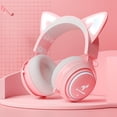 thumbnail image 3 of Over Ear Music Call Auriculares con micrófono Auriculares inalámbricos luminosos para juegos, 3 of 8