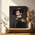 thumbnail image 6 of Bearded Military Uniform Man Portrait Canvas Print Wall Art, 6 of 8