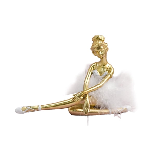 Figura de bailarina Escultura de bailarina Figura de niña de resina creativa para Estilo C