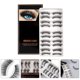 thumbnail image 1 of Houderco 10 Pares De Pestañas Postizas 3D Negras Naturales Para Maquillaje Con Y Ajustable, 1 of 7