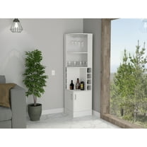 Newboti Furniture Syrah Corner Bar Cabinet - White 34411