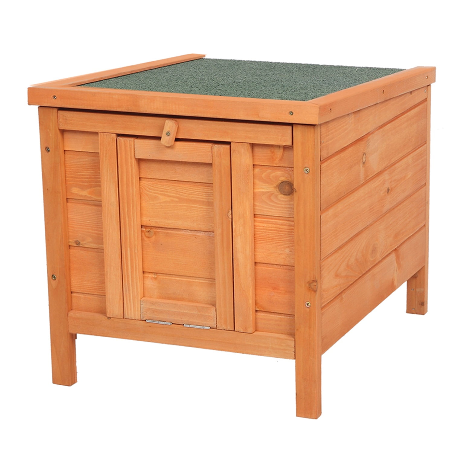 Pefilos 20 Inch Wooden Rabbit Hutch Waterproof Pet Bunny Cages for Outdoor Small Animal House Habitat, Orange Pefilos 20 Inch Wooden Rabbit Hutch Waterproof Pet Bunny Cages for Outdoor Small Animal House Habitat, Orange