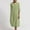 Dress-Green, variant on Casual Dresses for Women 3/4 Sleeve Round Neck Midi Dress Loose Fit Oversized Shift Tunic Dress Cotton Linen Dress Minimalist Everyday Wear