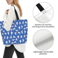 thumbnail image 3 of Balery Cute Shark Bolsa Tote Estilo Estético con Cremalleras, Bolsa de Hombro, Bolsa de Compras Grande y Plegable, 3 of 8