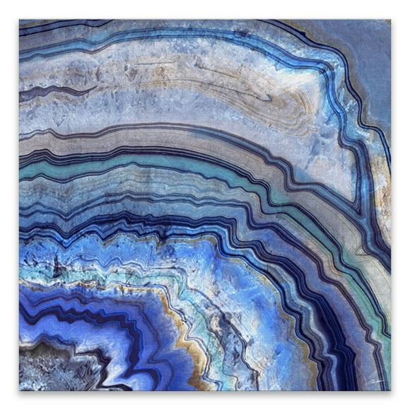 Artissimo Designs Acrylique imprimé Agate Ice II - 11.75W x 11.75H x 1D