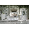 thumbnail image 4 of HomeRoots 524564 37 in. White Solid Wood Five Drawer Chest, 4 of 7
