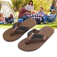 thumbnail image 4 of Summer flip-flops flip-flops summer slippers eva slippers anti-slip eva slippers Summer Lightweight FlipFlops MultiLayer Slippers EVA FlipFlops Mud Color Bottom43, 4 of 8