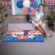 thumbnail image 2 of ¡Ofertas Imperdibles!, Felpudo patriótico con apellido de 26 letras, felpudo del 4 de julio con bandera de EE. UU., antideslizante y lavable, para puerta de entrada, entrada exterior, patio, piso, 2 of 9