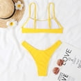 thumbnail image 6 of ylioge Womens Ribbed Swimsuits Two Piece Tankini Sets High Waisted Thongs Bikini Bathing Suits Ladies Solid Color Comfort Swimsuit, 6 of 6