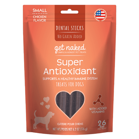 Get Naked Dental Chew Sticks Dog SUPER ANTIOXIDANT SMALL 6.2 oz