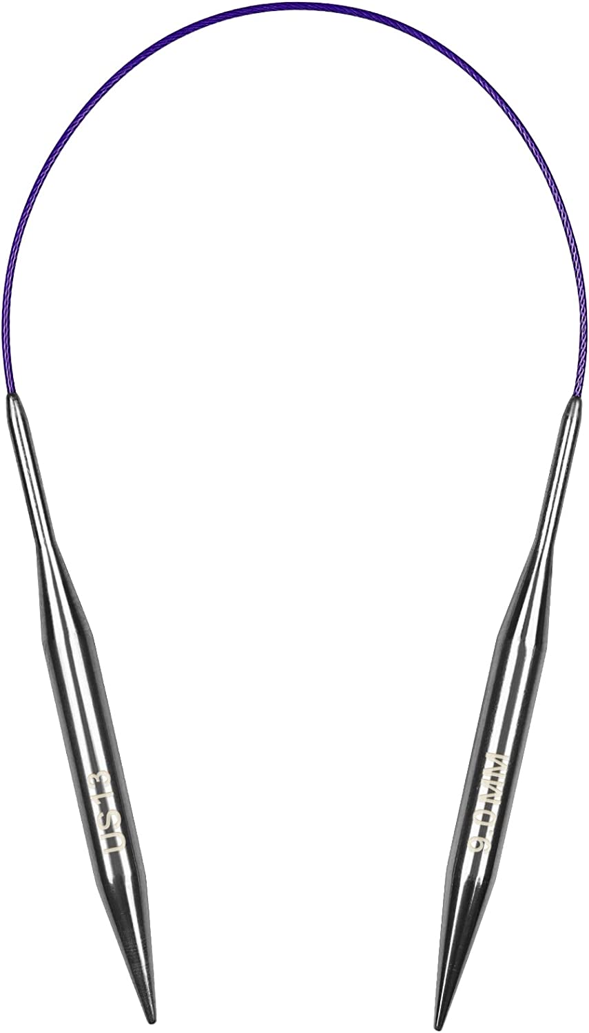 DabuLiu Circular Knitting Needles 9.0mm 40cm Short, Steel Circular