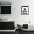 thumbnail image 4 of Stupell Industries Cottage Modern Splatter Dino Black Floating Frame Canvas Art, 17 x 21, by MB Cunningham, 4 of 8