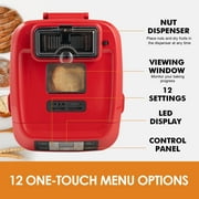 Kitchen in the Box 2lb Bread Maker with Auto Fruit Nut Dispenser, 12-in-1 Gluten-Free Bread Machine, 13H Delay Timer, Nonstick Pan, Keep Warm, Red