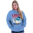 thumbnail image 4 of Tootsie Mr Owl Patriotic USA America Unisex Plus Size Hoodie Brisco Brands 3X, 4 of 5