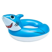Bluescape Blue Shark Split Inflatable Swim Ring Pool Float for Kids, Ages 3 to 6, Unisex