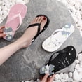 thumbnail image 2 of Cartoon dog flowers Flip Flops shoes for women cute slides sandals summer Beach Outdoor Home Non Slip Anti Skid Soft Sole funny, 2 of 6