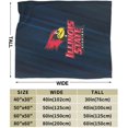 thumbnail image 3 of Illinois State University Logo Fleece Blanket, Very Soft Microfiber Flannel Blanket for Couch Warm and Cozy for All Seasons, 3 of 6