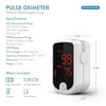 thumbnail image 5 of AccuMed AC-FS10E Fingertip Pulse Oximeter Blood Oxygen Sensor SpO2 for Sports and Aviation. Portable and Lightweight with LED Display, Lanyard and Travel Case AC-FS10E-WHITE, 5 of 6