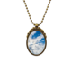 thumbnail image 1 of Cielo azul blanco nubes DAKR Collar Colgante Vintage de bronce antiguo de joyeria de lujo de regalo Unbranded M, 1 of 3
