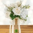 thumbnail image 2 of Ramo de boda para novia, ramo de novia, , ramo de novia realista, flores artificiales para fiesta de aniversario, 2 of 5