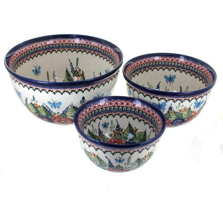 

Polish Floral Butterfly Mixing Bowl Set