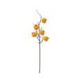 thumbnail image 2 of Yellow Artificial Velvet Pumpkin Branches, Bright Fake Berry Pumpkin Chenille Sticks, Seasonal Decorative Picks for Fall Festival, Halloween, Thanksgiving Home Border & Table Display (24.41*1.97in), 2 of 8